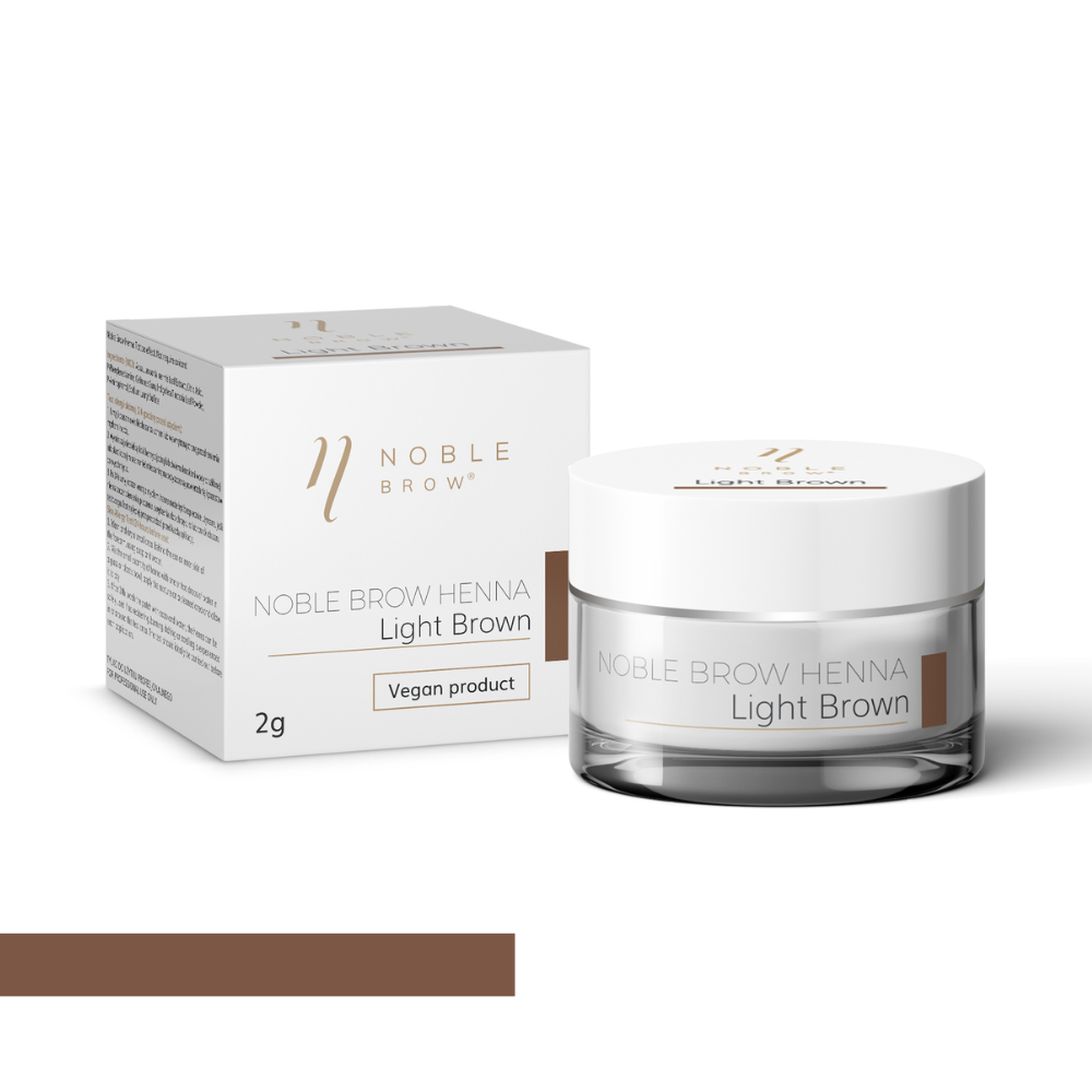 Henné per sopracciglia in polvere Noble Brow - Light Brown