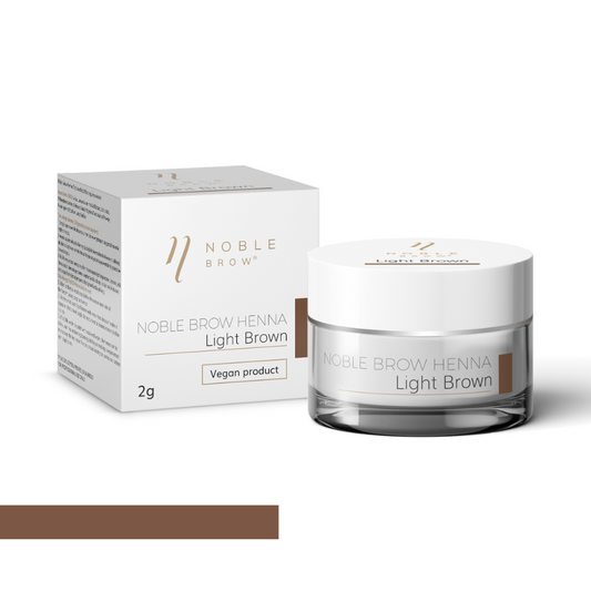 Henné per sopracciglia in polvere Noble Brow -  Light  Brown