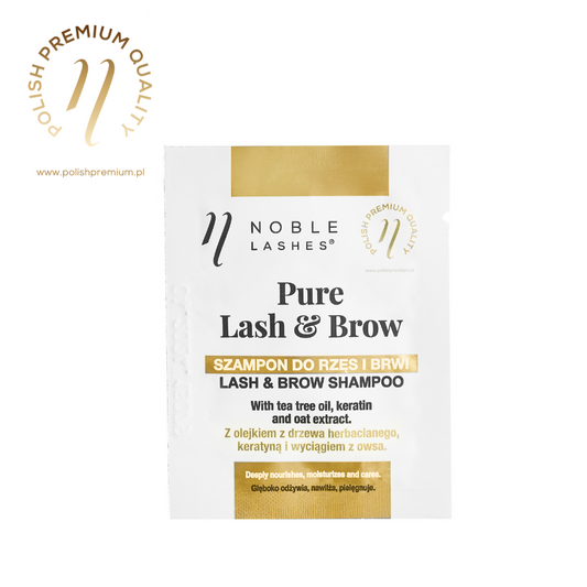 Shampoo per ciglia e sopracciglia Pure Lash & Brow di Noble Lashes